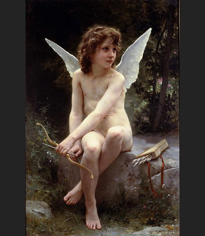 William Bouguereau Love on the Look Out